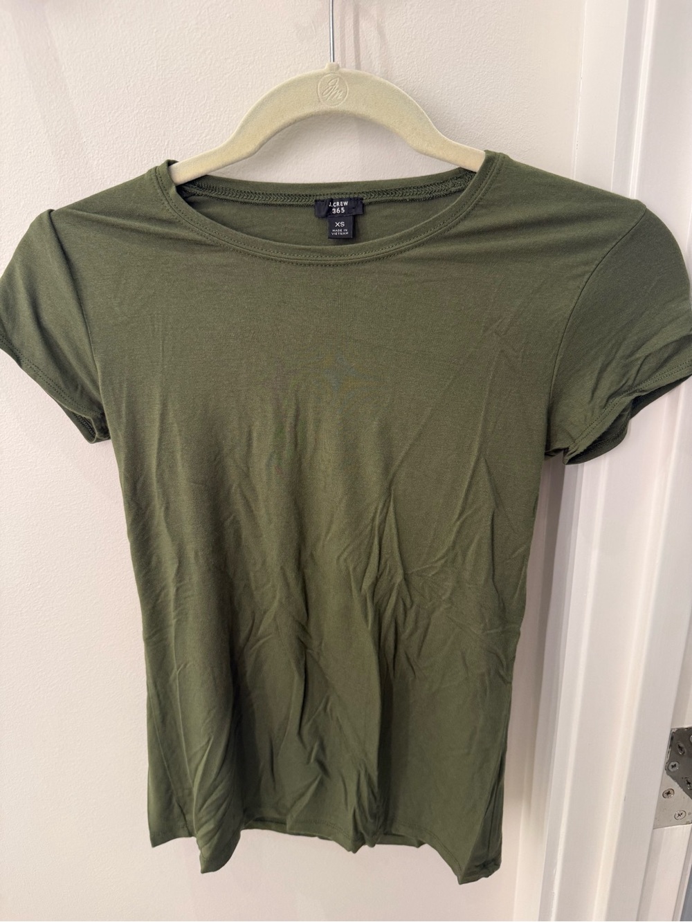 J. Crew Olive Crewneck Tee